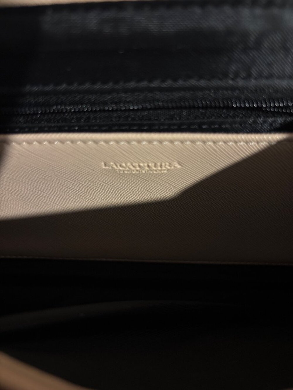 Lacuttura New York Blush Pink Envelope Clutch Crossbody Purse Gold Hardware - Picture 11 of 16
